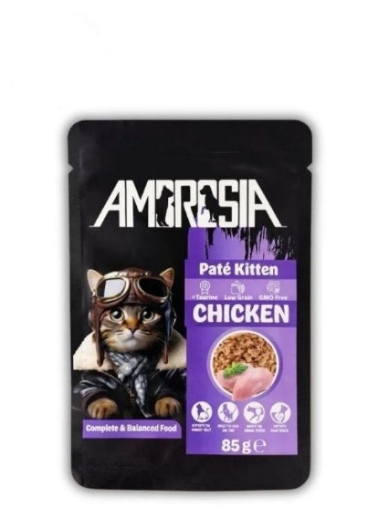 Ambrosia Tavuk Etli Ezme Pouch Yavru Kedi Maması 85 Gr - 1