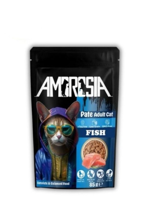 Ambrosia Balık Etli Ezme Pouch Yetişkin Kedi Maması 85 Gr