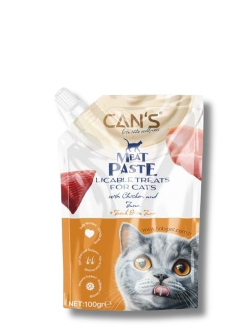 Can’s Tavuk Etli ve Ton Balıklı Kedi Et Ezmesi (Meat Paste) 100 gr