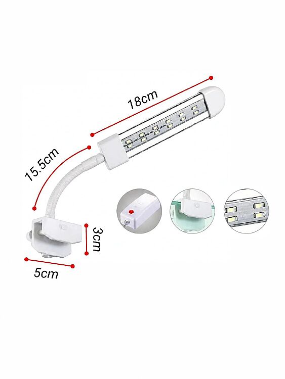 Coco 5W Kristal Led Akvaryum Aydınlatma Lambası 130 Mm (707-J-120) - 1