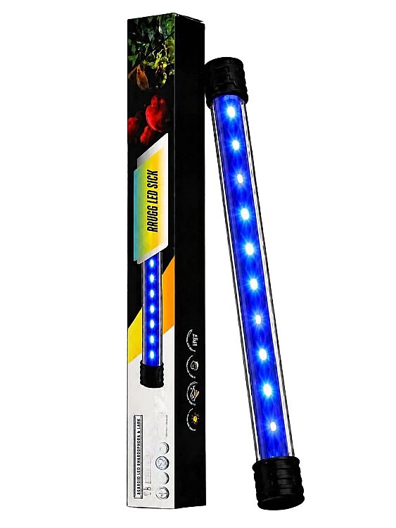 Coco Akvaryum Su Altı Led Aydınlatma 20 Cm Mavi - 1