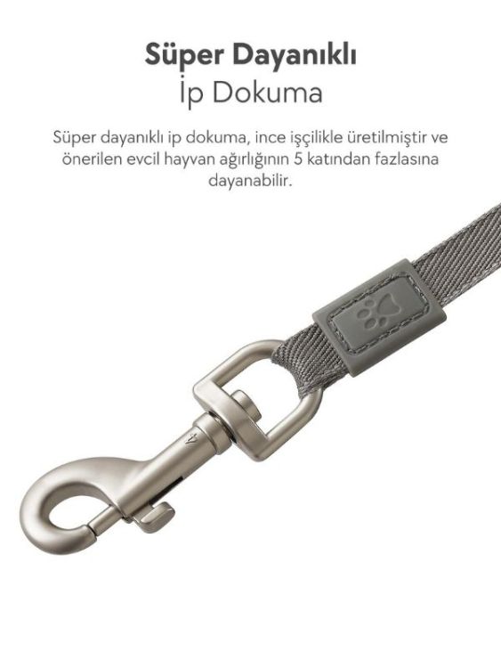 Dogness R06 Otomatik Kedi Köpek Gezdirme Tasması 4 Metre Kırmızı (R06-4R) - 2