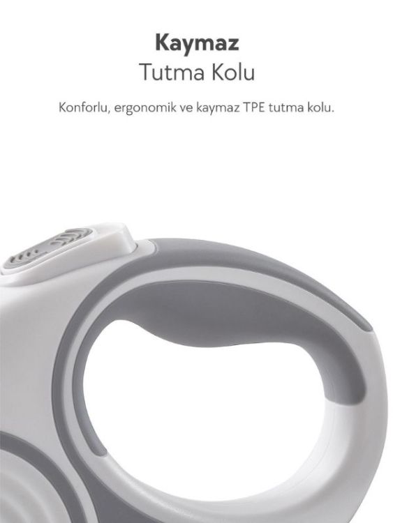 Dogness R06 Otomatik Kedi Köpek Gezdirme Tasması 5.5 Metre Beyaz (R06-5+W) - 3