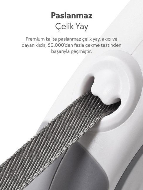 Dogness R06 Otomatik Kedi Köpek Gezdirme Tasması 5.5 Metre Kırmızı (R06-5+R) - 2