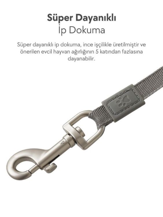 Dogness R06 Otomatik Kedi Köpek Gezdirme Tasması 5.5 Metre Kırmızı (R06-5+R) - 3