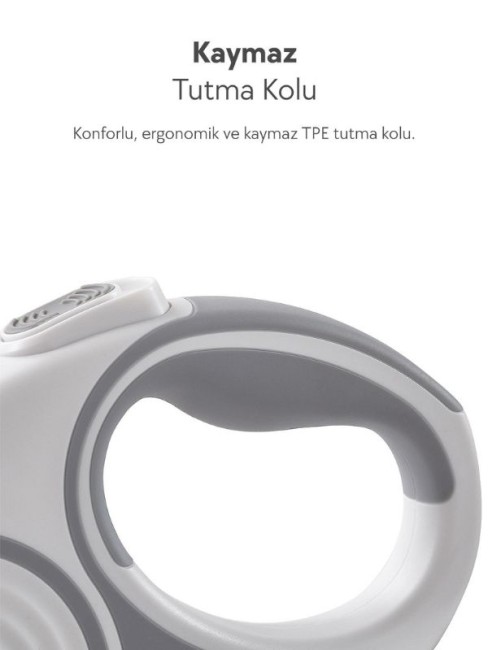 Dogness R06 Otomatik Kedi Köpek Gezdirme Tasması 5.5 Metre Kırmızı (R06-5+R) - 4