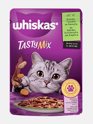 Whiskas Tasty Mix Kuzulu Tavuklu Ve Havuçlu Pouch 85 Gr (443028)