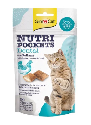 Gimcat Nutripockets Dental Tavuklu Ödül 60 Gr