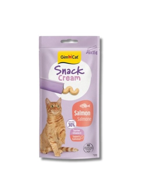 GimCat Snack Cream Somonlu Krema Kedi Ödülü 15 g (6’lı)