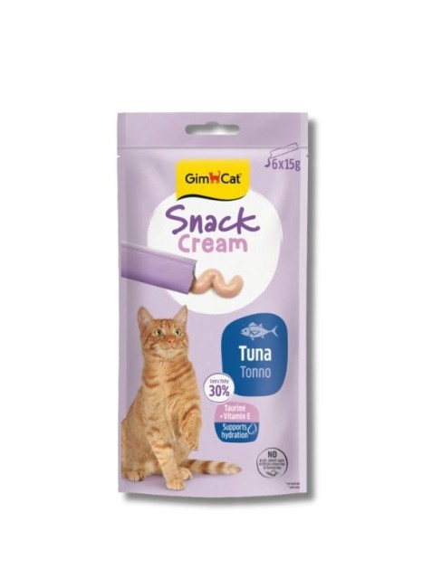 GimCat Snack Cream Ton Balıklı Krema Kedi Ödülü 15 g (6’lı)