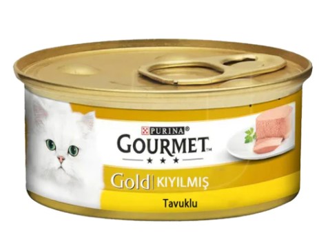 Purina Gourmet Kıyılmış Tavuklu Yetişkin Kedi Konservesi 85 Gr