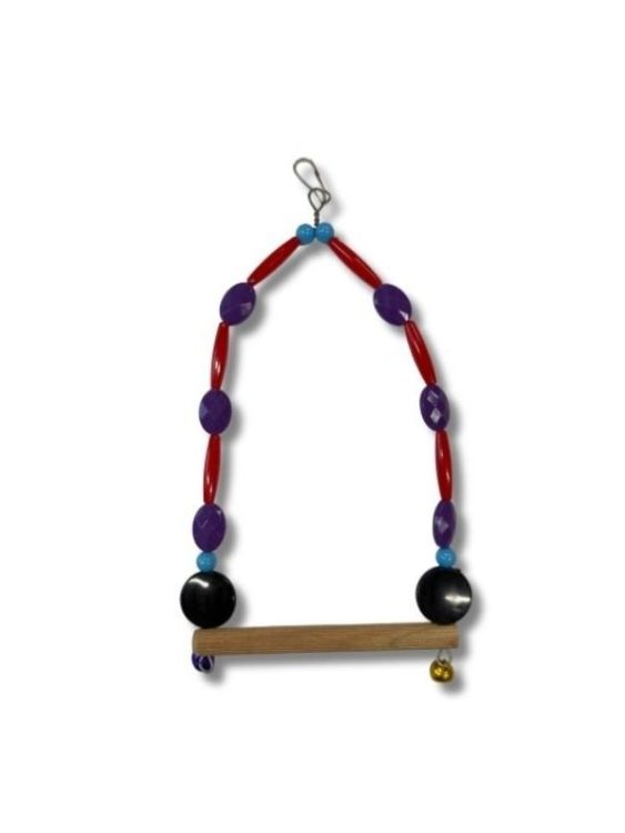 Hobi EF-101 Boncuklu Jumbo Muhabbet Kuşu Salıncağı - 1