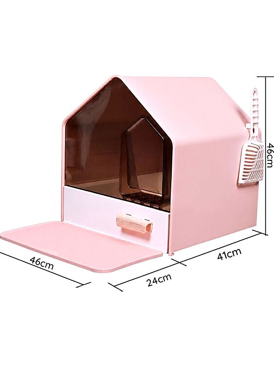 Hobi MSP-110 Premium Kapalı Kedi Tuvaleti 41x46x46 Cm - 1