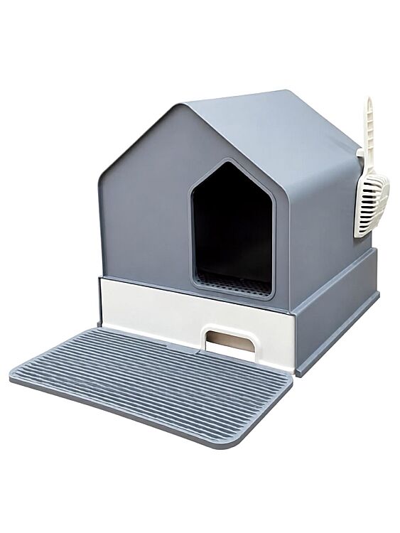 Hobi MSP-111 Premium Kapalı Kedi Tuvaleti 46x46x44 Cm - 1