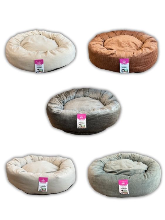 Hobi Pet Beds Kedi ve Köpekler İçin Simit Yatak ZT-001 50 cm - 1