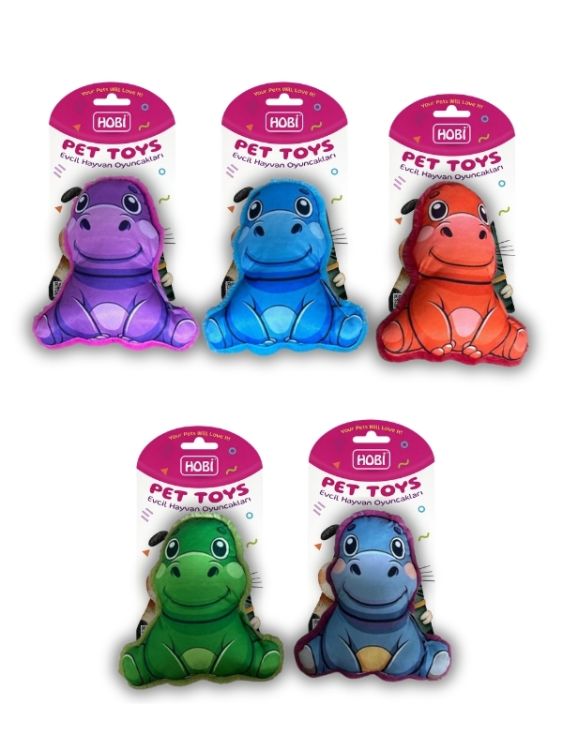 Hobi Pet Toys Hipopotam Figürlü Kedi & Köpek Oyuncağı RD1069 19 Cm - 1