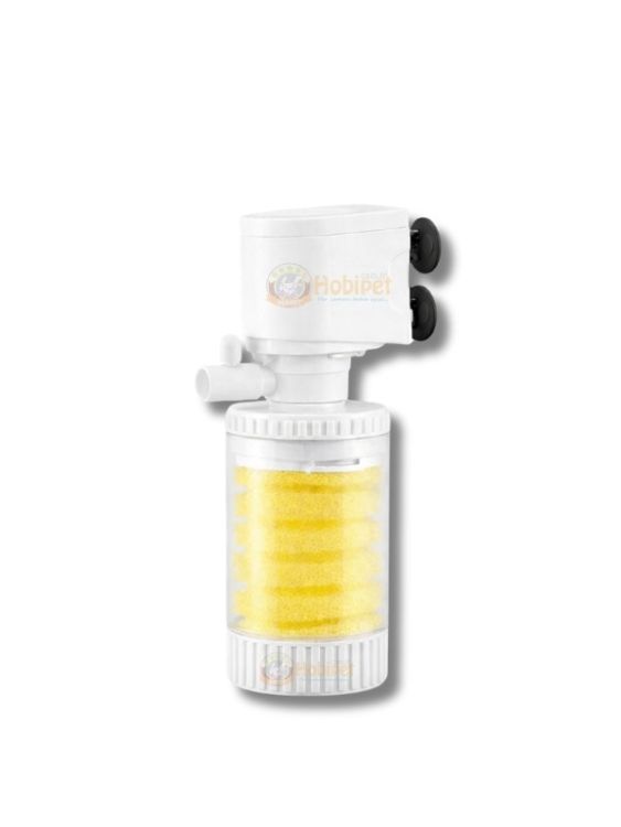Jingye JY-8000F Şeffaf Gövdeli Akvaryum İç Filtre 4W 400L/H Beyaz - 1