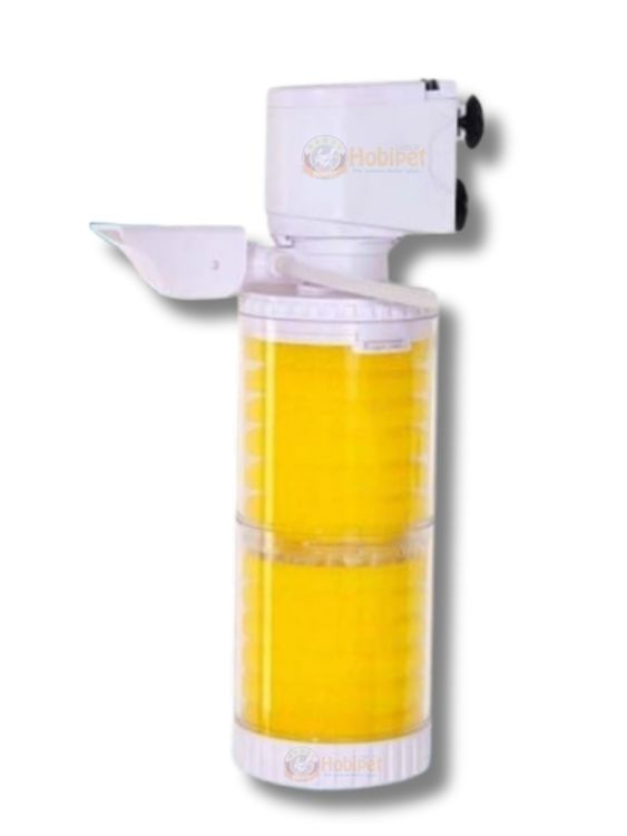 Jingye JY-8300F Şeffaf Gövdeli Akvaryum İç Filtre 20W 800L/H Beyaz - 1