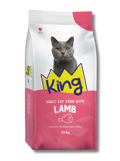King Kuzu Etli Pirinçli Yetişkin Kedi Maması 15 Kg