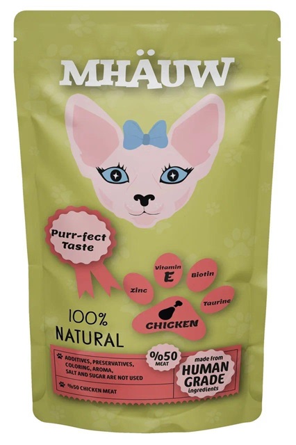 Mhauw Tavuklu Etli Kedi Çorbası 80 Gr