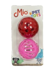 Mio Klasik Asetatlı Zilli Top 3,8 Cm İkili