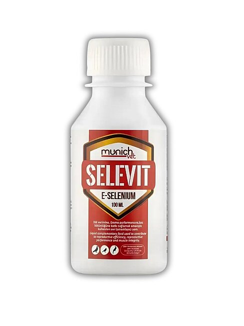 Munich Vet Selevit E Selenyum Kuşlar İçin Üreme Vitamini 100 Ml
