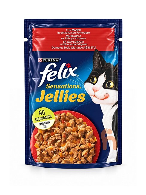 Purina Felix Sığır Etli Domatesli Pouch Yaş Kedi Maması 85 Gr