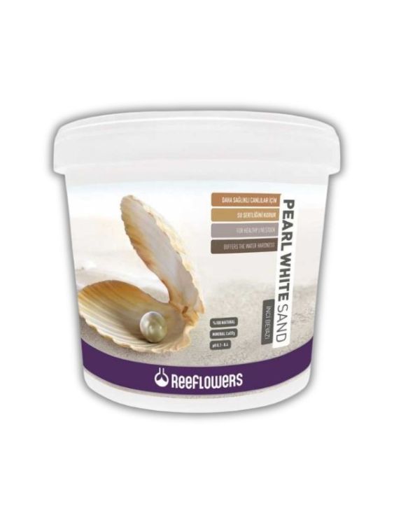 Reeflowers Pearl White Sand 1-1.5 Mm Beyaz Akvaryum Kumu 25 Kg - 1