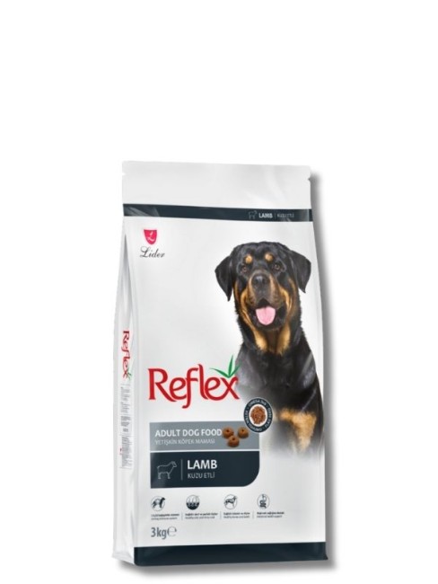 Reflex Kuzulu Pirinçli Yetişkin Köpek Maması 3 kg