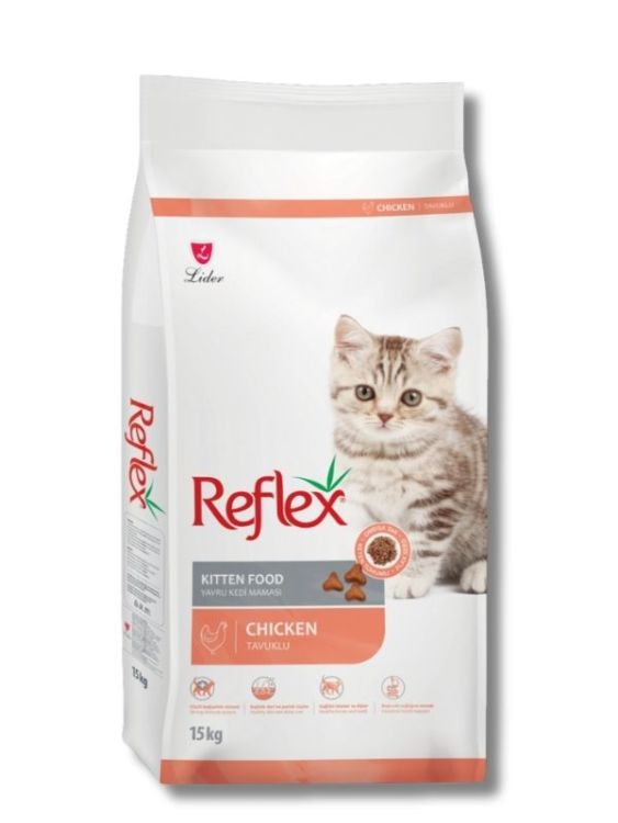 Reflex Tavuklu ve Pirinçli Yavru Kedi Maması 15 kg - 1