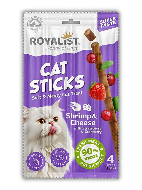 Royalist Karides Ve Peynirli Kedi Sticks 4 Lü 20 Gr