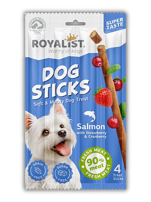 Royalist Somonlu Köpek Sticks 4 Lü 20 Gr