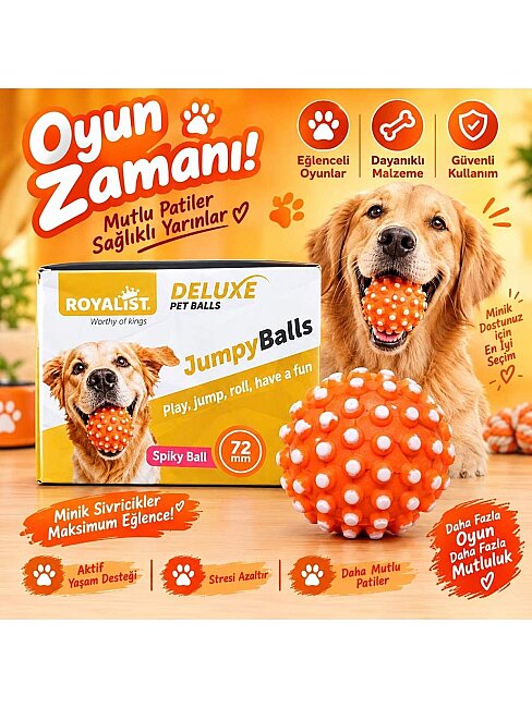 Royalist Tırtıklı Zıplayan Oyuncak Sert Top 7.2 cm (02888)