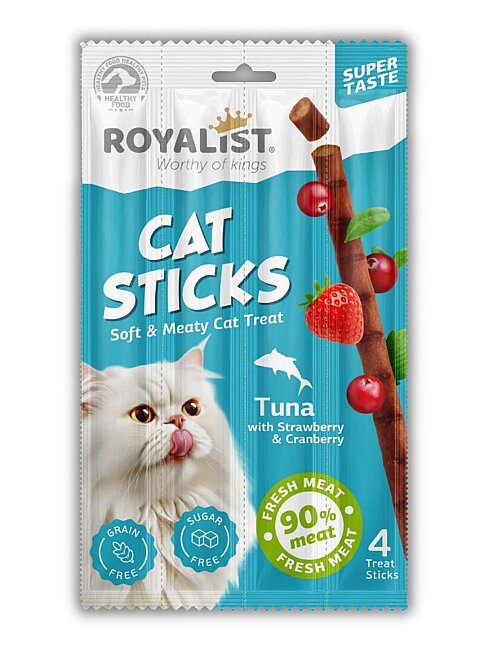 Royalist Ton Balıklı Kedi Sticks 4 Lü 20 Gr