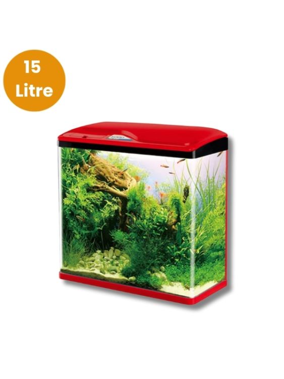 Sobo SO-300F-K Kırmızı Komple Akvaryum 15 Litre - 1