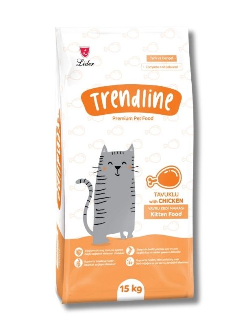 Trendline Tavuklu Yetişkin Kedi Maması 15 kg