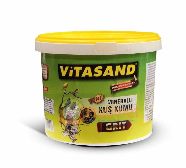 Vitasand Mineralli Beyaz Kuş Kumu Kova 5 Kg - 1