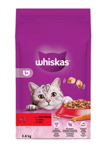 Whiskas Biftekli Yetişkin Kedi Maması 3.8 Kg (449848)