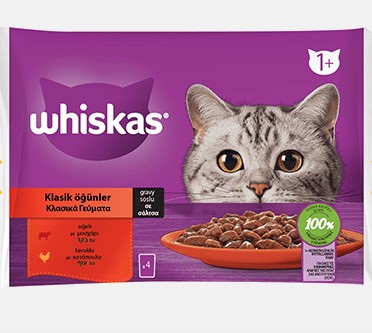 Whiskas Klasik Seçenek Karışık Etli 4 X 85 Gr Pouch (449320)