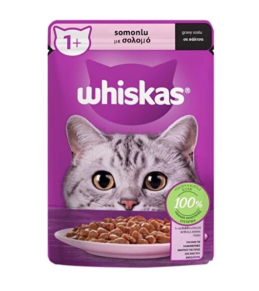 Whiskas Somonlu Yetişkin Kedi Pouch Mama 85 Gr (443938)
