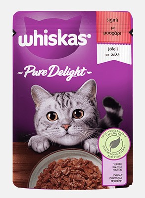 Whiskas Pure Delight Sığır Etli Pouch 85 Gr (450200)
