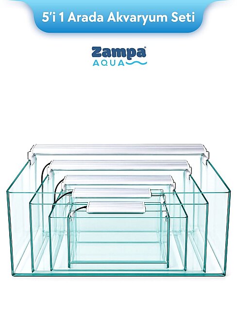Zampa Aqua Jingming 5'i 1 Arada Akvaryum Seti