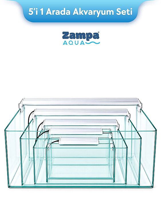 Zampa Aqua Jingming 5'i 1 Arada Akvaryum Seti - 1